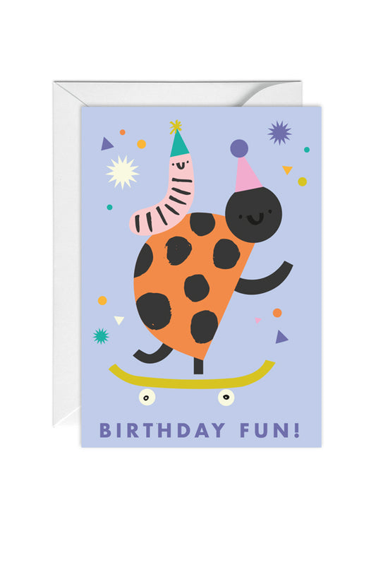Birthday Fun, Animal, Kids Birthday Greeting Card
