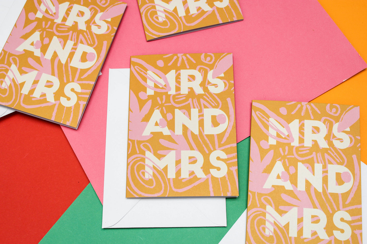 Mrs and Mrs, Congratulations, Wedding Card