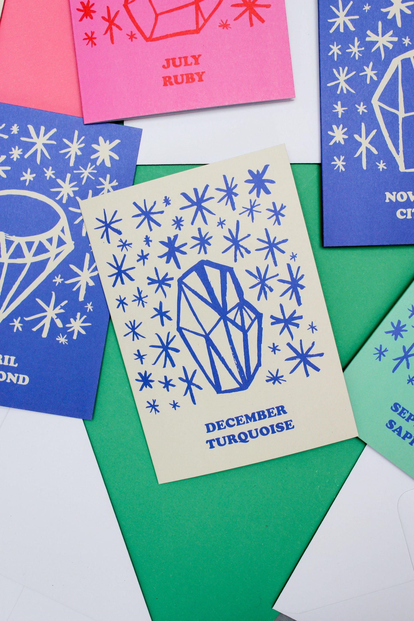 December Turquoise Birthstone, Birthday Card
