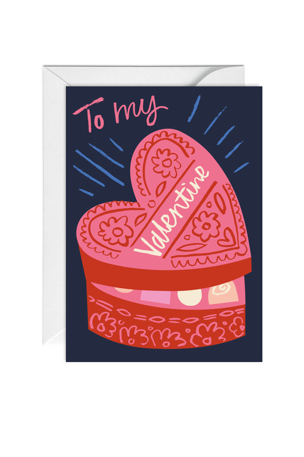 To my Valentine Chocolates, Greeting Card, Valentines