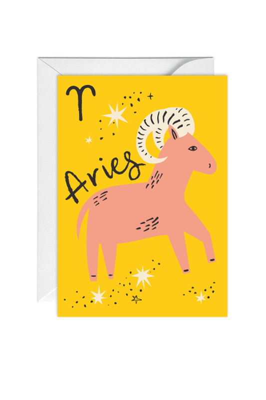 Aries, Horoscope, Greeting Card