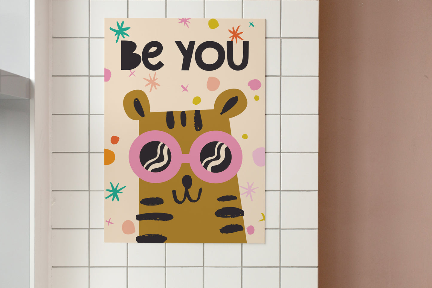 Be You Tiger, Kids Room Wall Art, Print