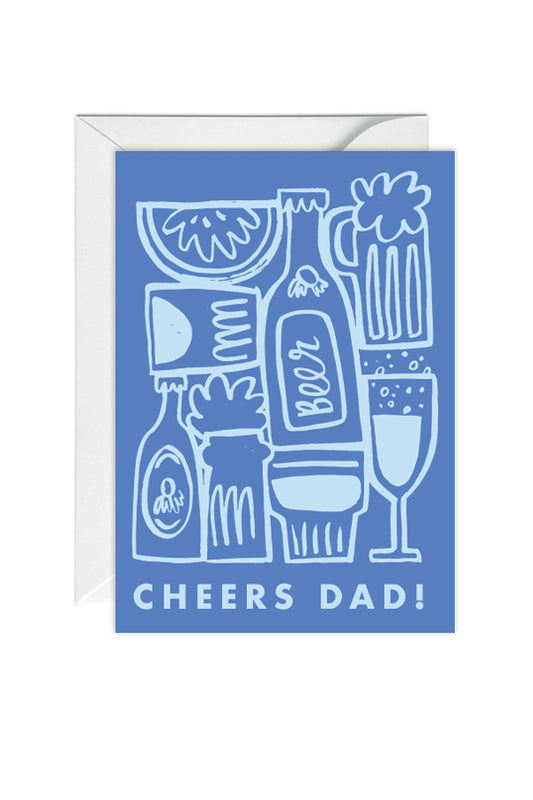 Cheers Dad! Father's Day, Greeting Card