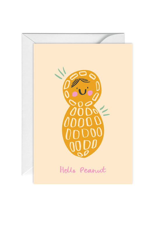 Hello Peanut, New baby, Greeting Card