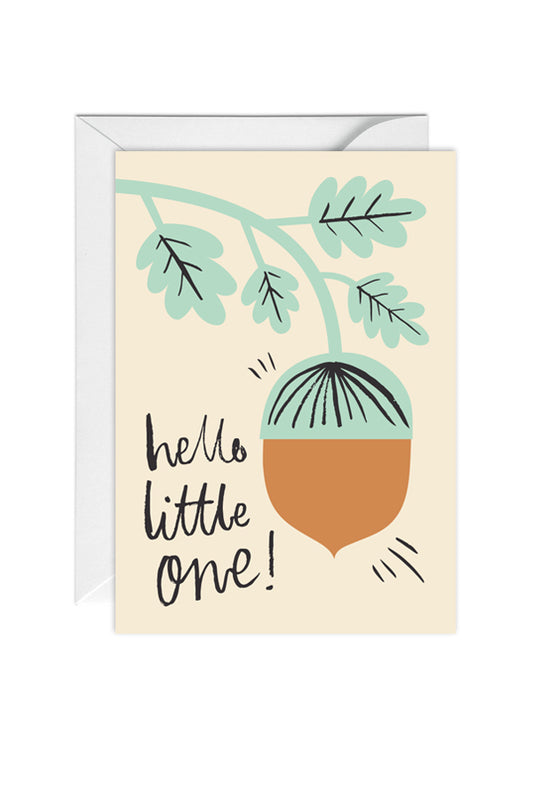 Hello Little One, New baby, Greeting Card