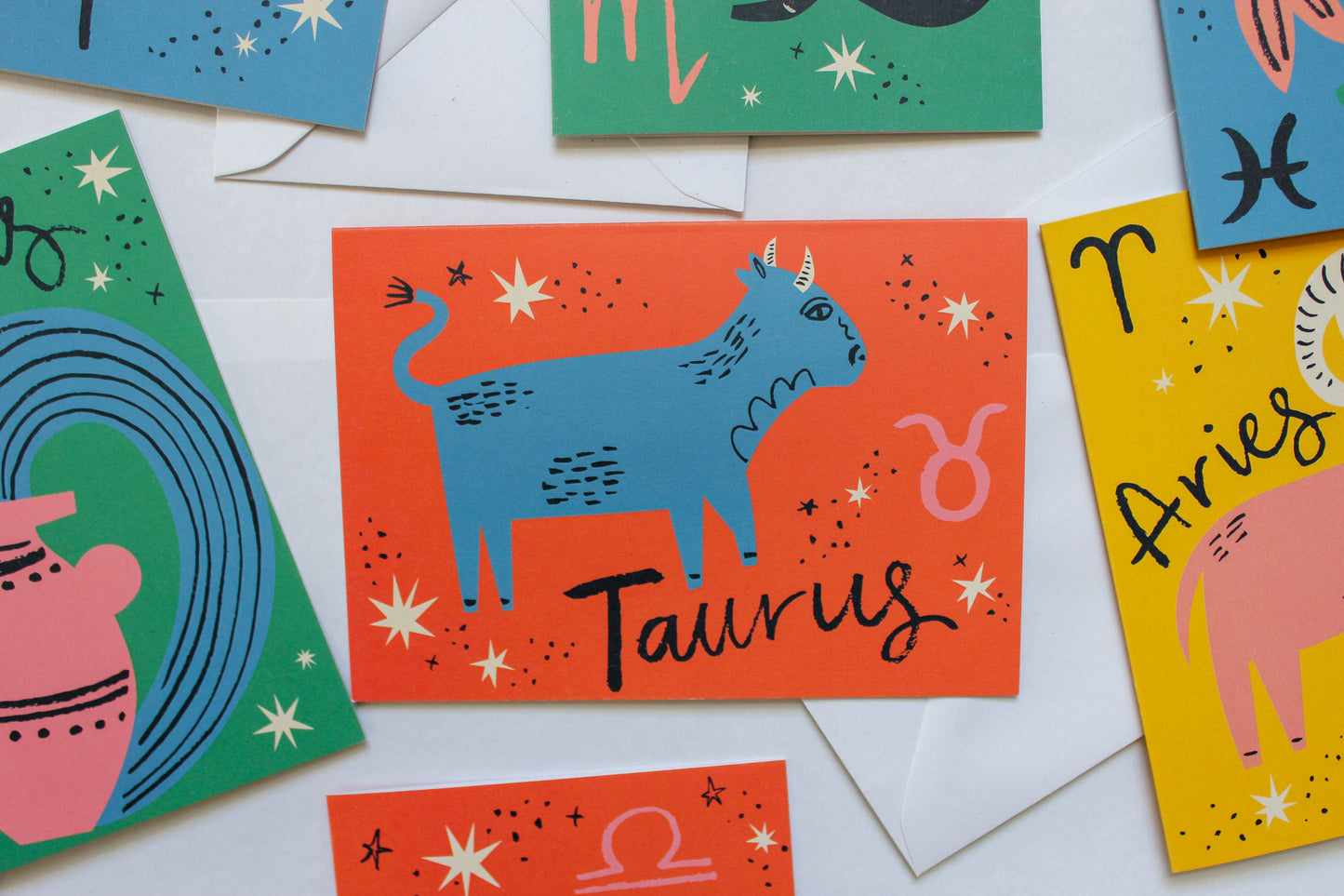 Taurus, Horoscope, Birthday, Greeting Card