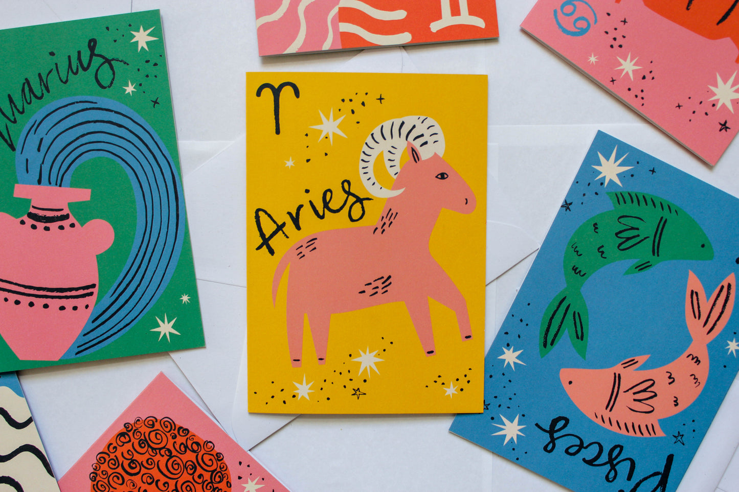 Aries, Horoscope, Greeting Card