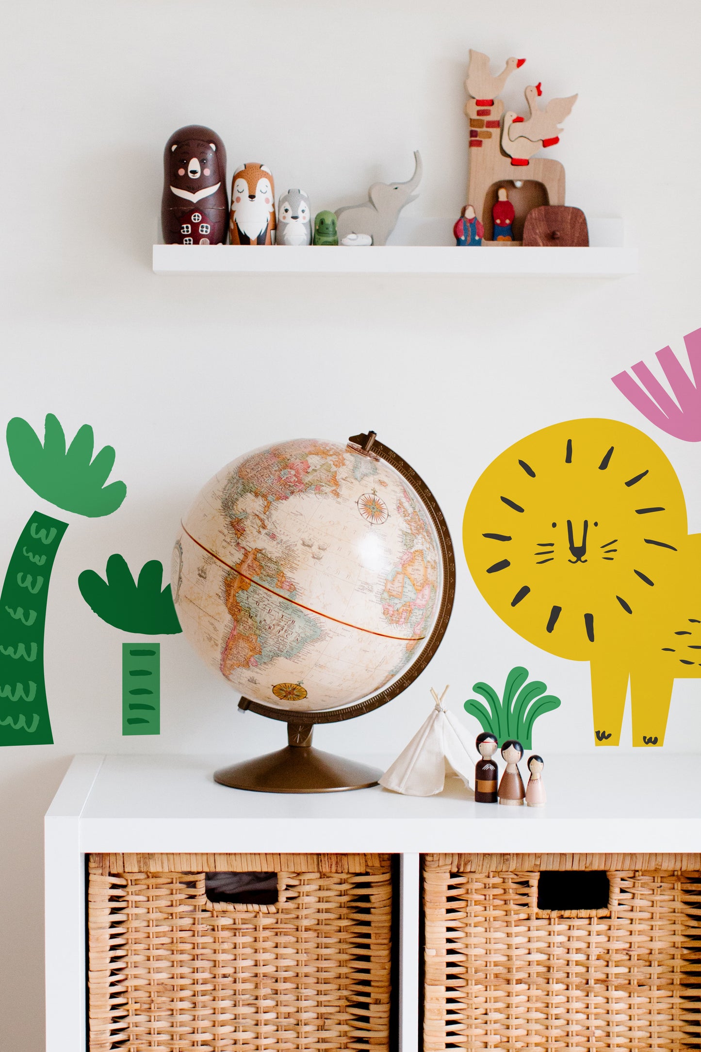 Into the Jungle, Kid's, Nursery, Room Wall Stickers, Decals