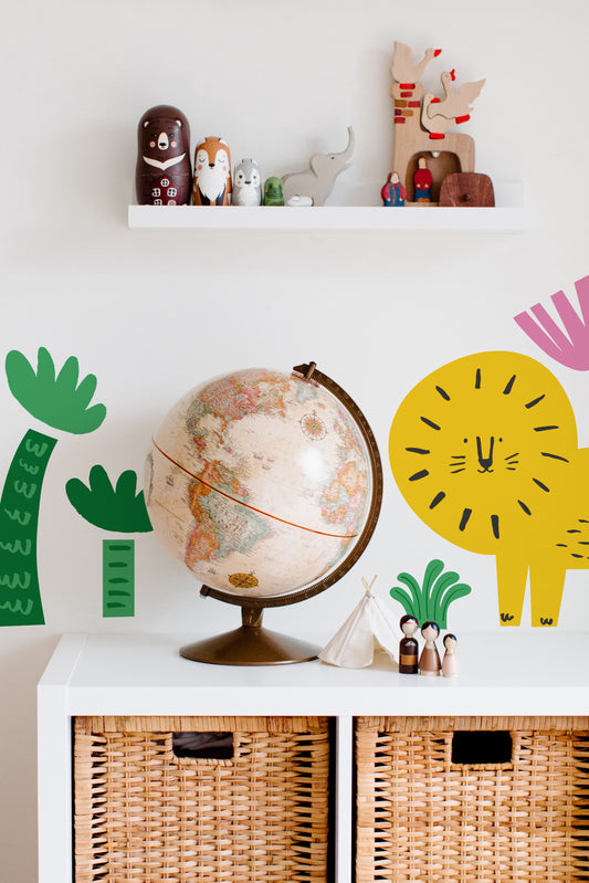 Into the Jungle, Kid's, Nursery, Room Wall Stickers, Decals