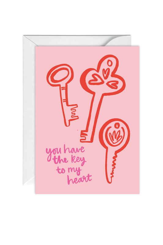 You Have The Key To My Heart, Valentine, Greeting Card