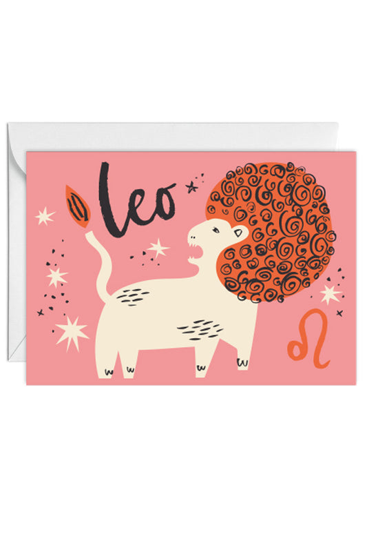 Leo, Horoscope, Greeting Card, Birthday Card