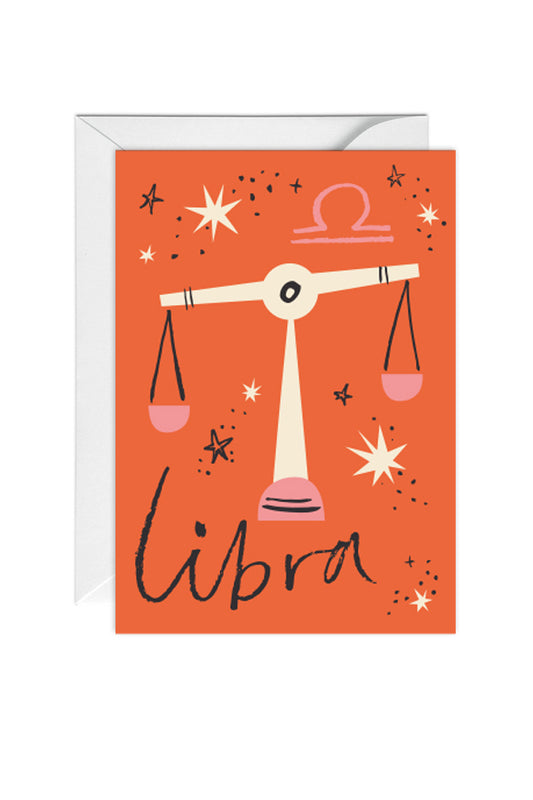 Libra, Horoscope, Birthday Card
