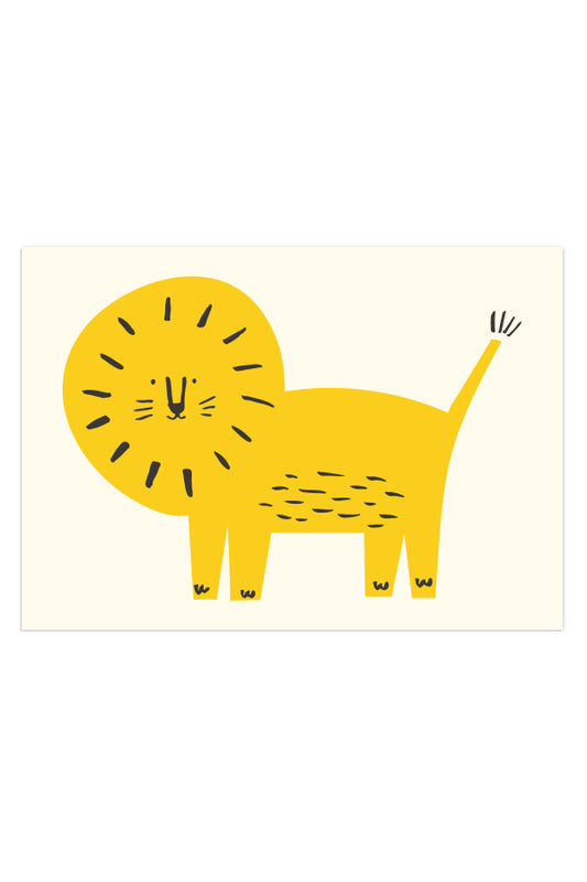 Lion, Kid's Room, Children's Room, Nursery, Art Print