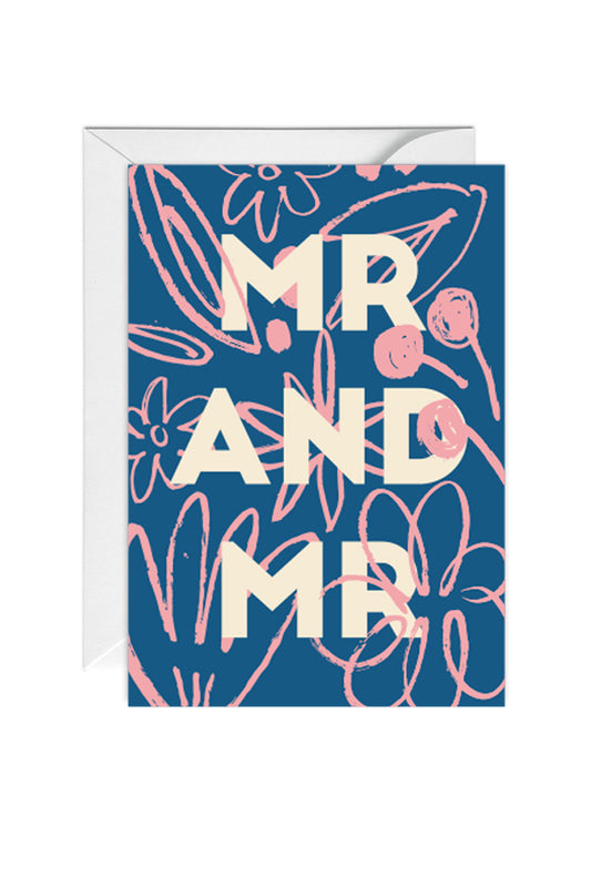 Mr and Mr, Congratulations, Wedding Card