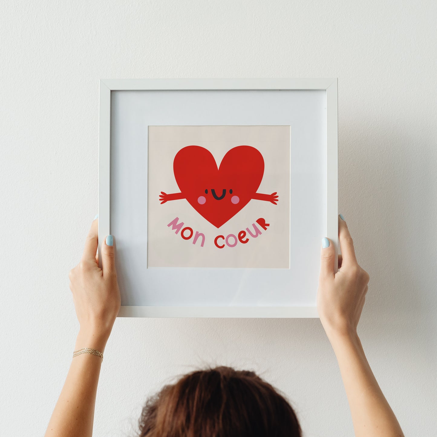 Mon Coeur, Kid's, Children's Room, Art Print