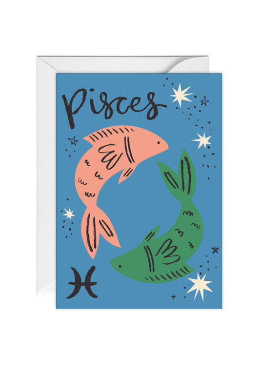 Pisces, Horoscope, Birthday Card