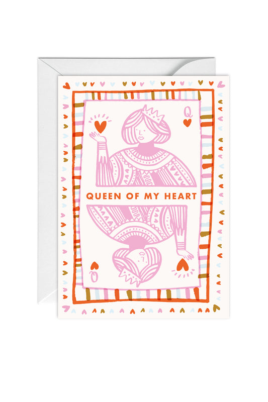 Queen of my Heart, Valentines, Love, Greeting Card