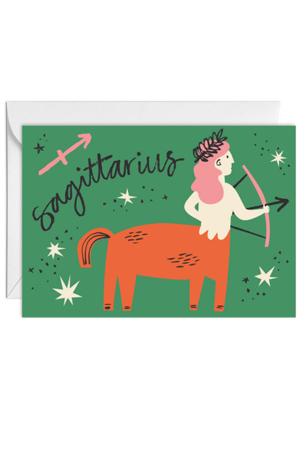 Sagittarius, Horoscope, Greeting Card