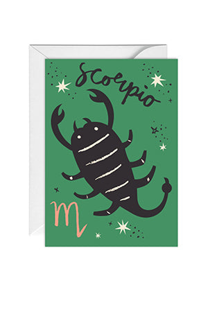 Scorpio, Horoscope, Birthday Greeting Card