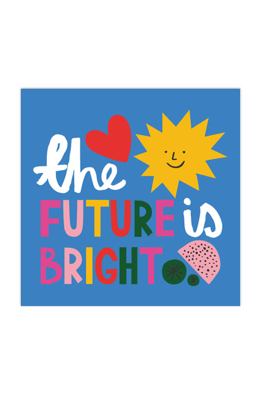 The Future is Bright Print, Kid's, Children's, Nursery, Room, Art Print
