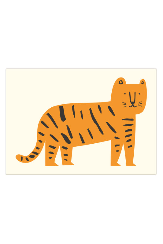 Tiger, Kid's, Children's, Nursery, Art Print