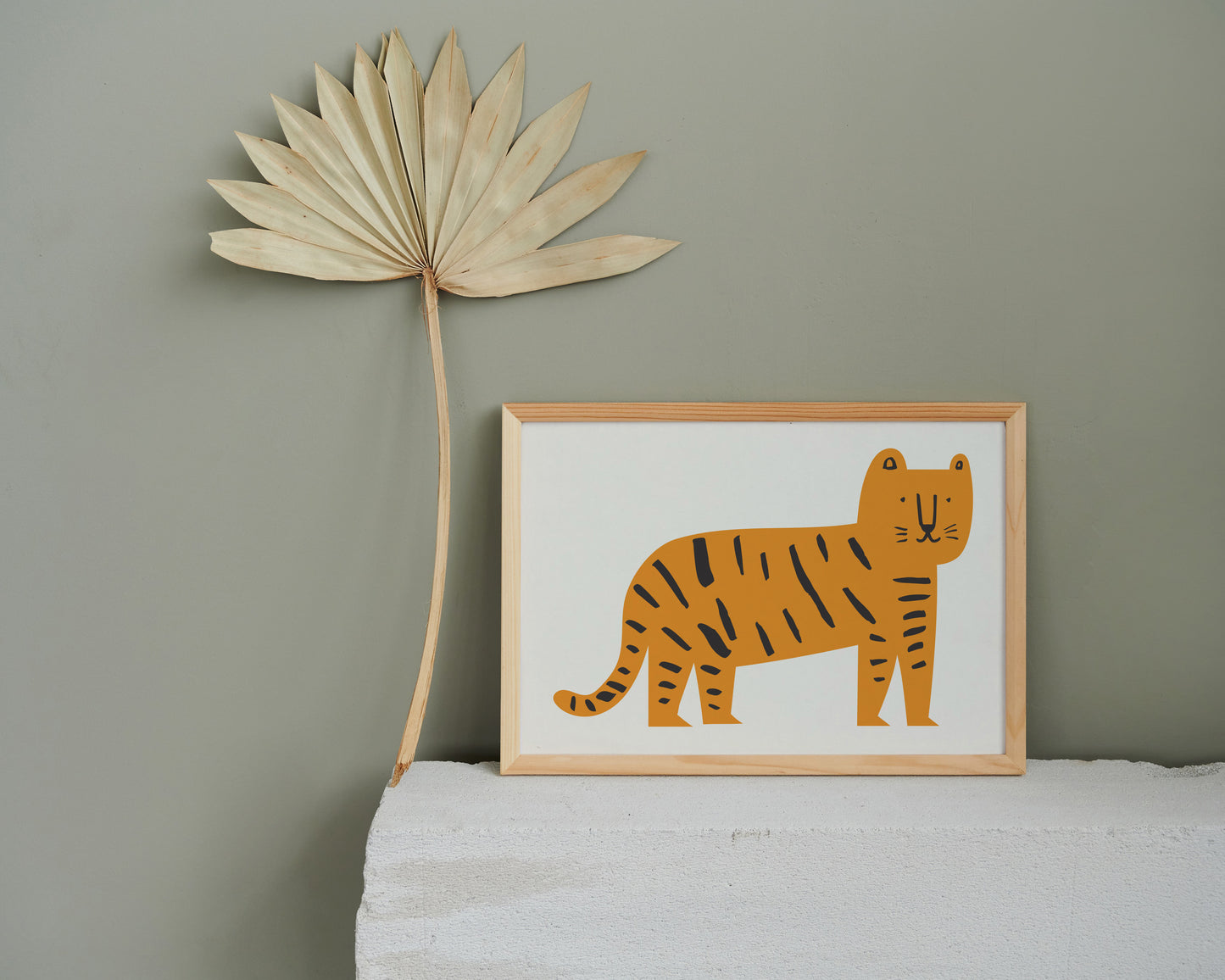 Tiger, Kid's, Children's, Nursery, Art Print